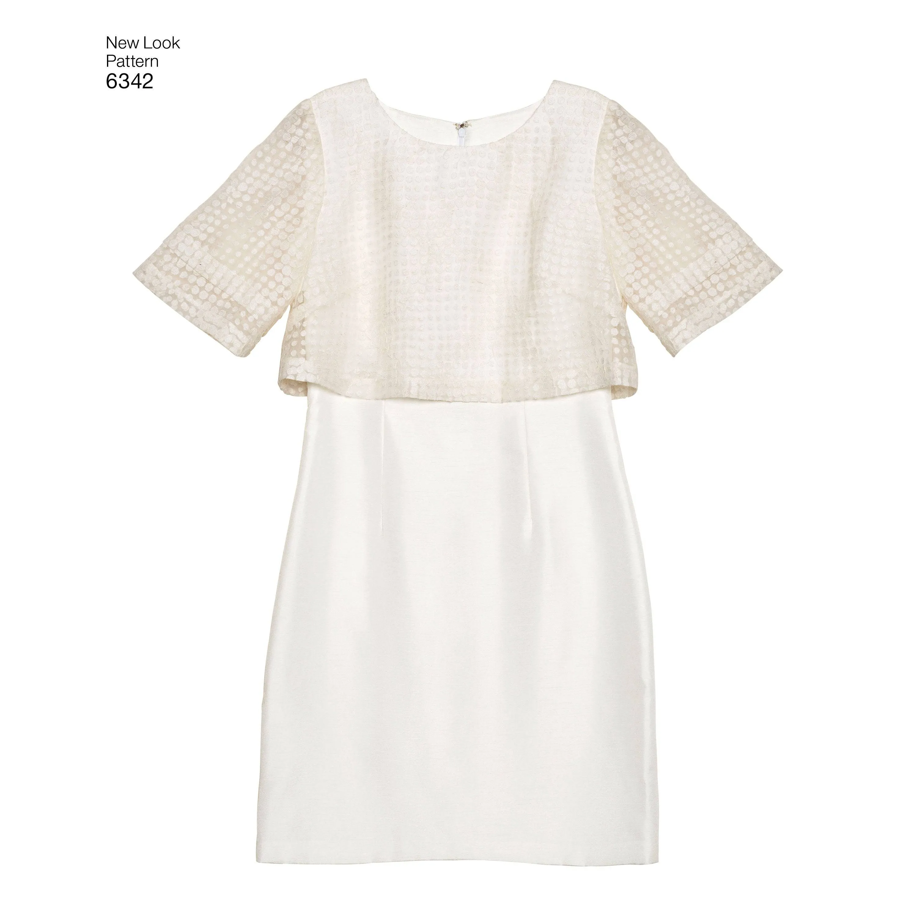 6342 Misses' Dress with or without Overbodice