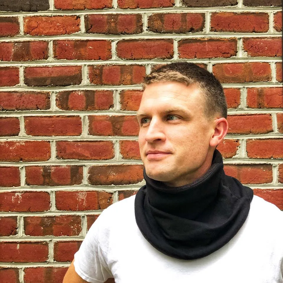 Adult Handmade Neck Warmer Solid Navy Blue (multiple liners available)
