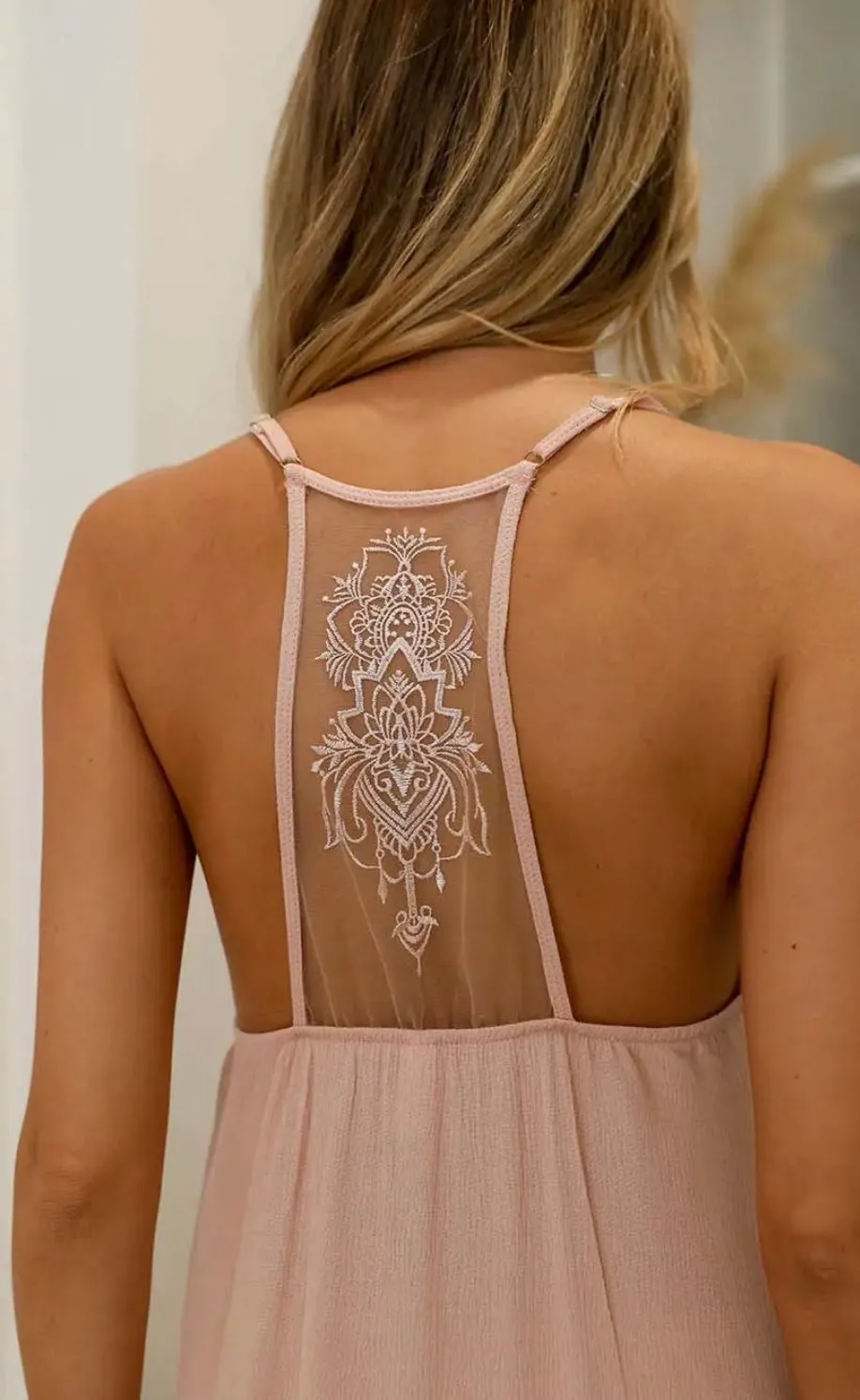 All Ruffled Up Slip Coverup Dress