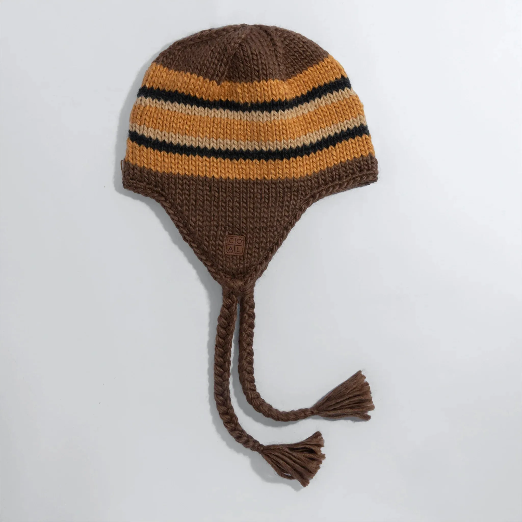 Coal Dori Earflap Beanie Brown/ Burnt Orange