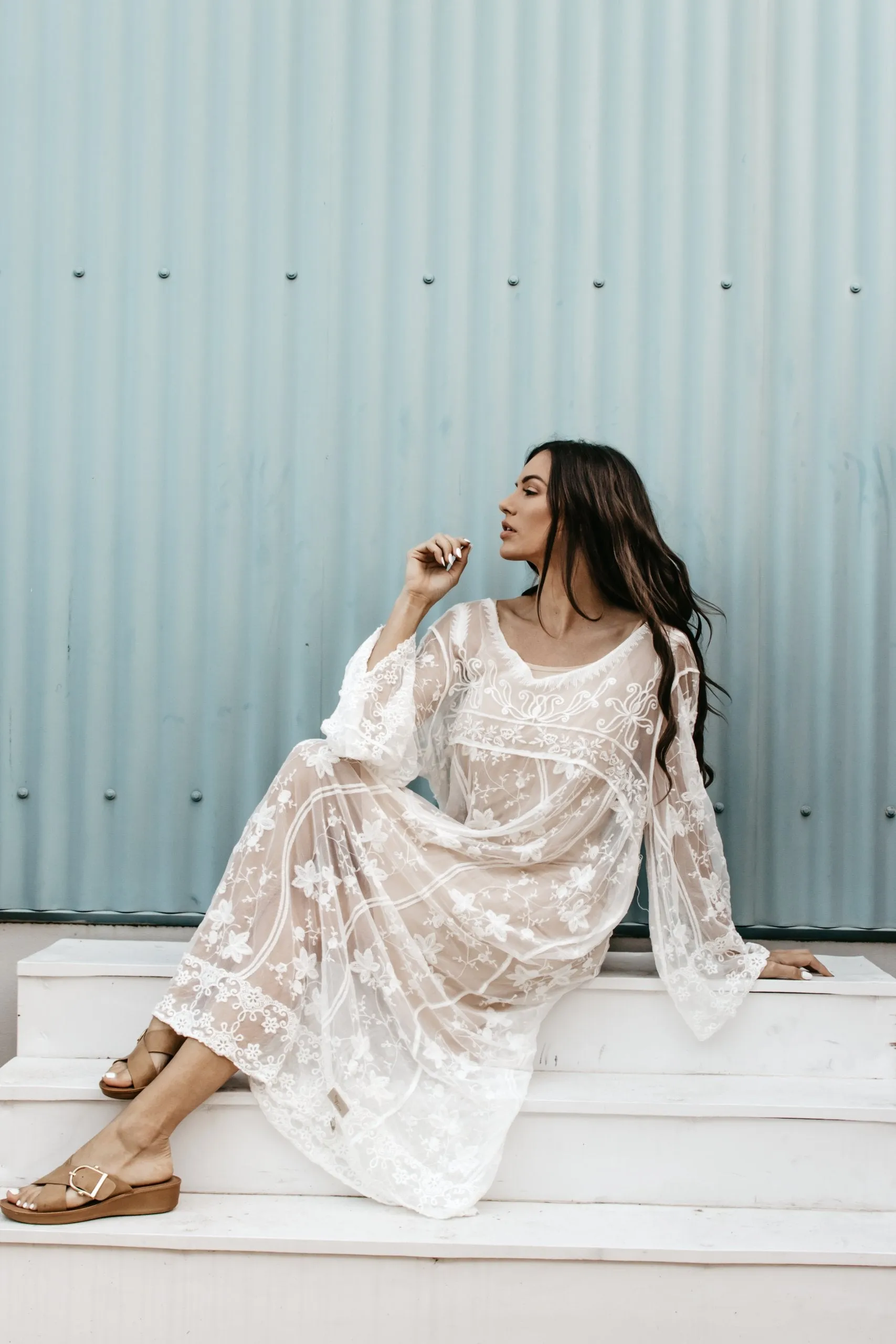 Debora White Lace Dress