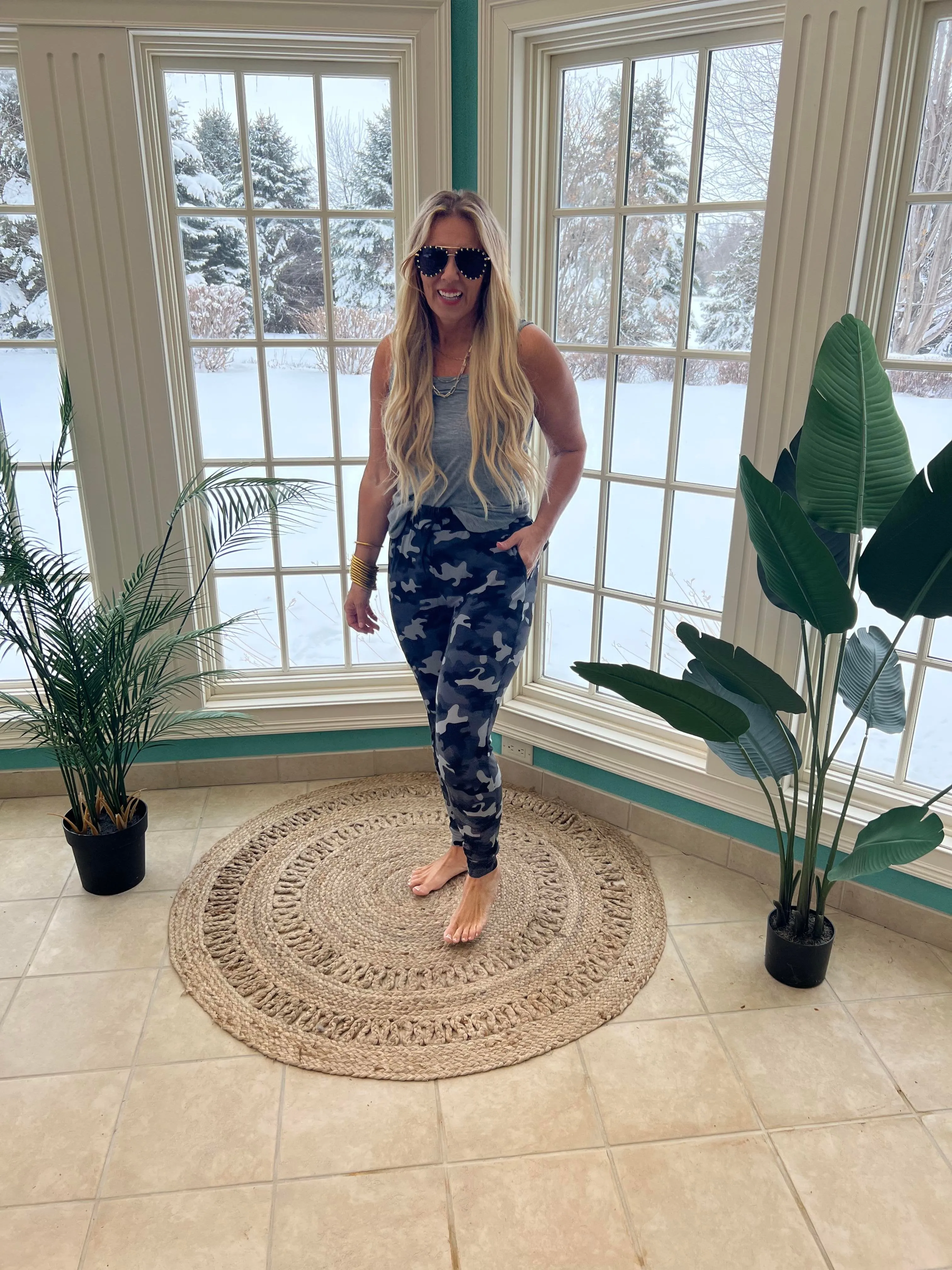 Everyday Black/Grey Camo Joggers - Final Sale