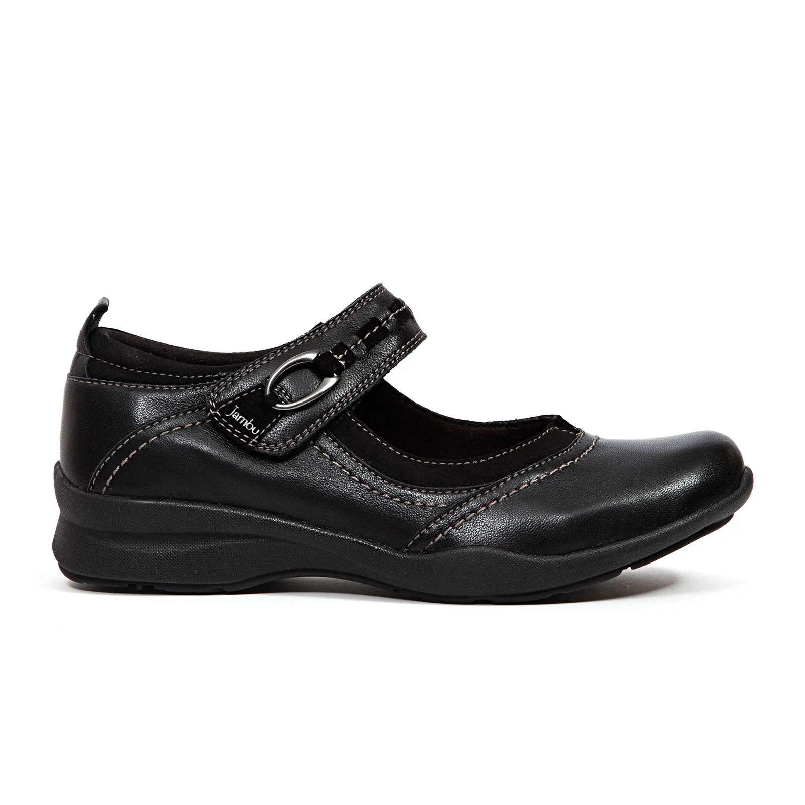 Jambu Emily Mary Jane (Women) - Black Leather
