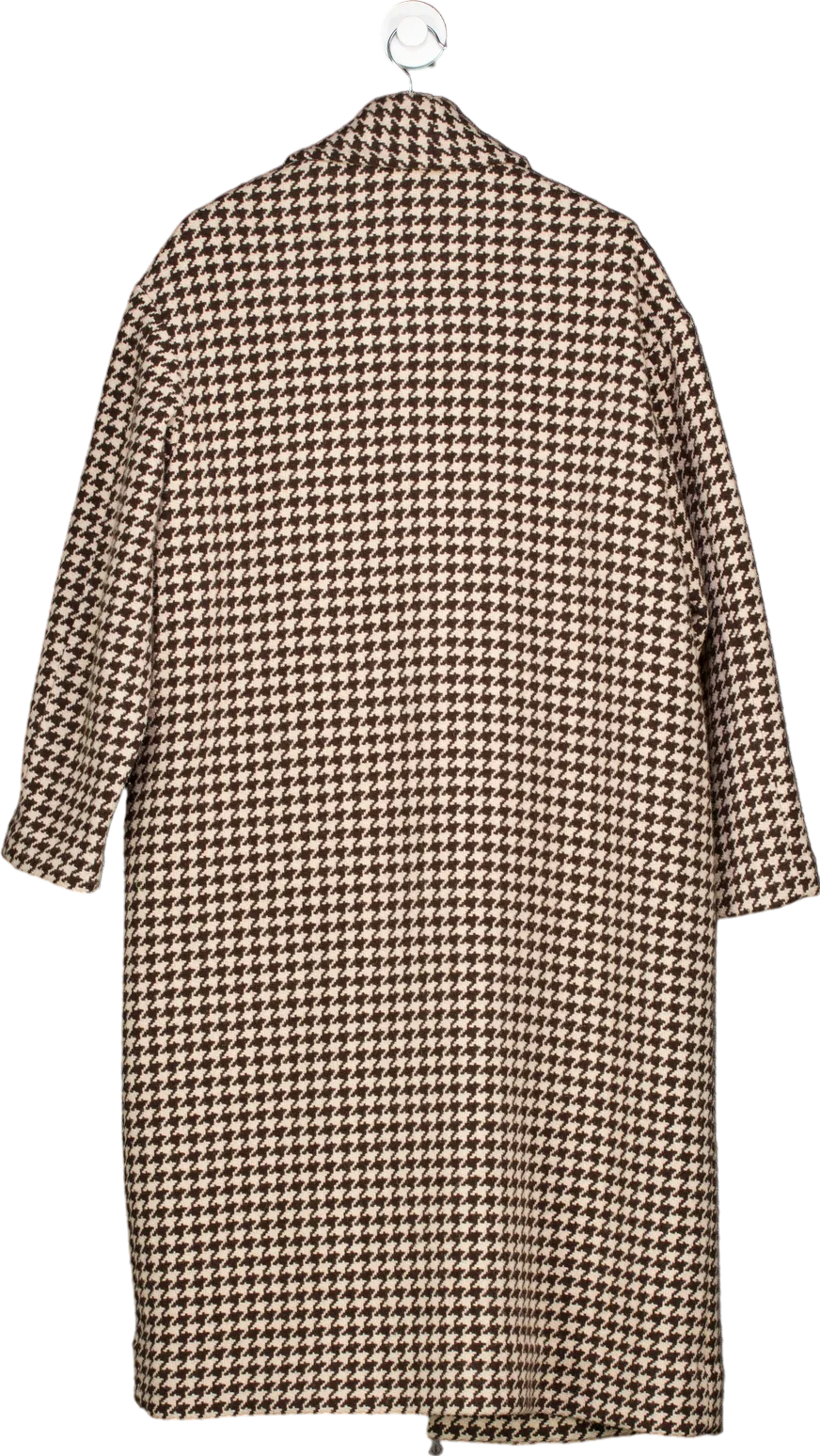 Nili Lotan Brown Houndstooth Coat S