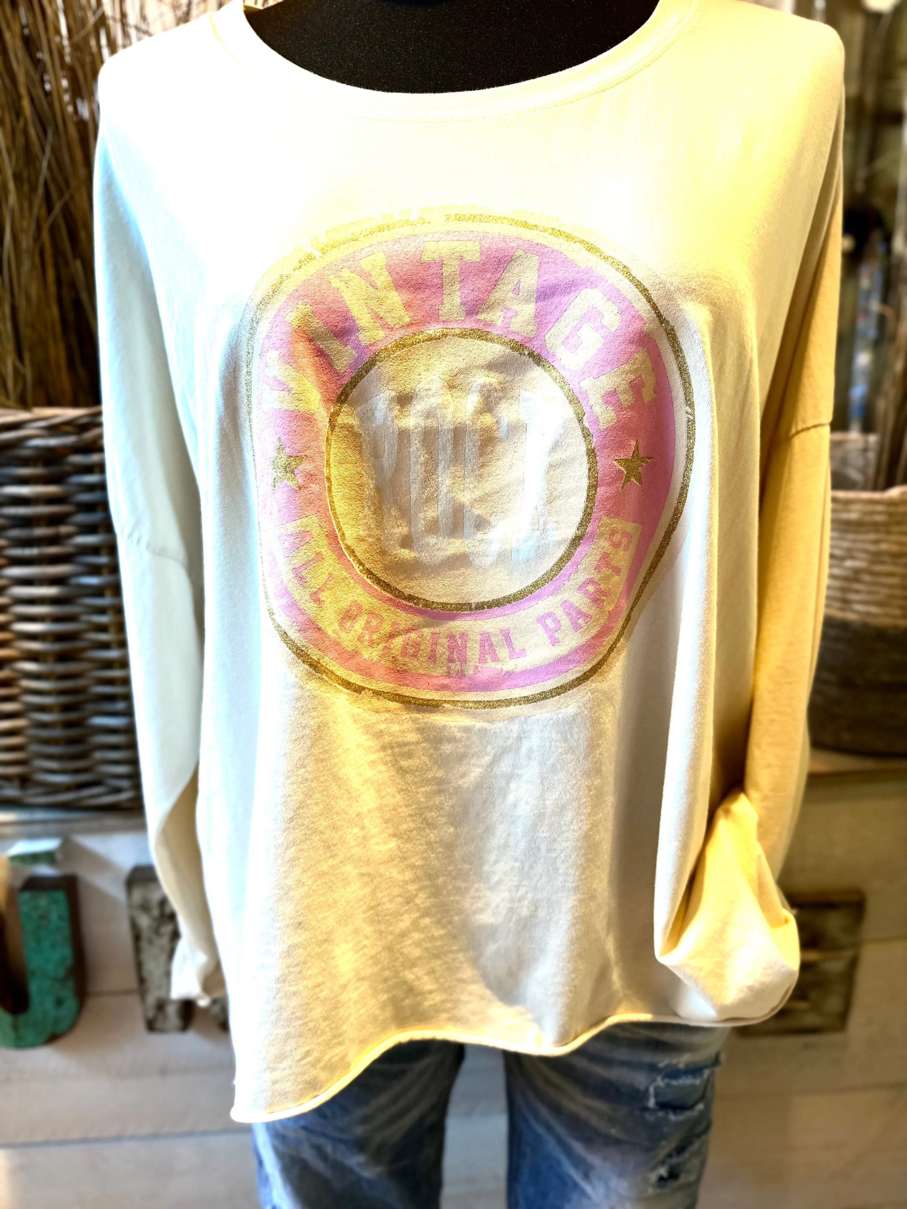 Shirt Vintage Rock Druck