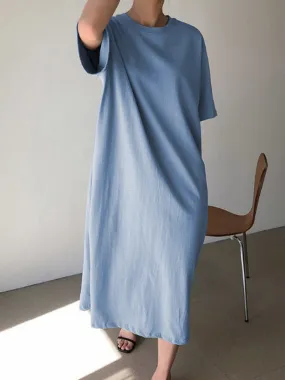 Simple casual comfortable loose dress