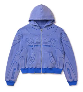 Vale Forever Armor Zip Up Hoodie Blue